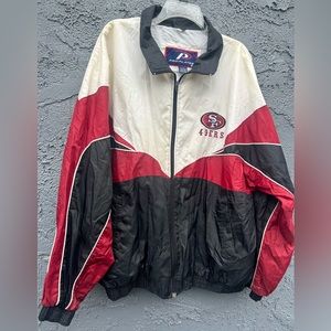 Vintage 90s pro player 49ers windbreaker